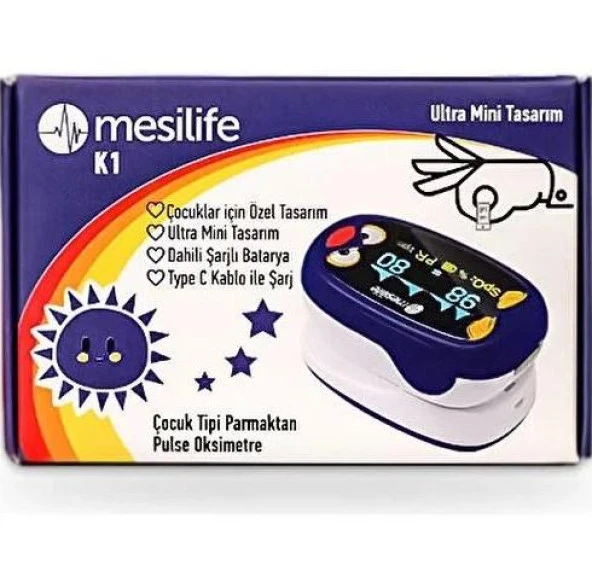 MESİLİFE ÇOCUK TİPİ PARMAKTAN PULSE OKSİMETRE K1