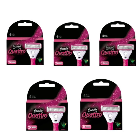 Wilkinson Sword Quattro Kadın Tıraş  Bıçağı Yedek Başlık