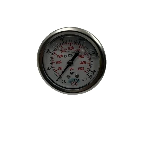 Manometre Gliserinli Arka Çıkışlı Q63 - 0 - 315 Bar 1/4