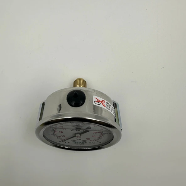 Manometre Gliserinli Pano Tipi Q63 - 0 - 6 Bar 1/4 - Resim 2