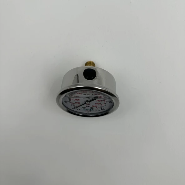 Manometre Gliserinli Arka Çıkışlı Q63 - 0 - 600 Bar 1/4 - 4