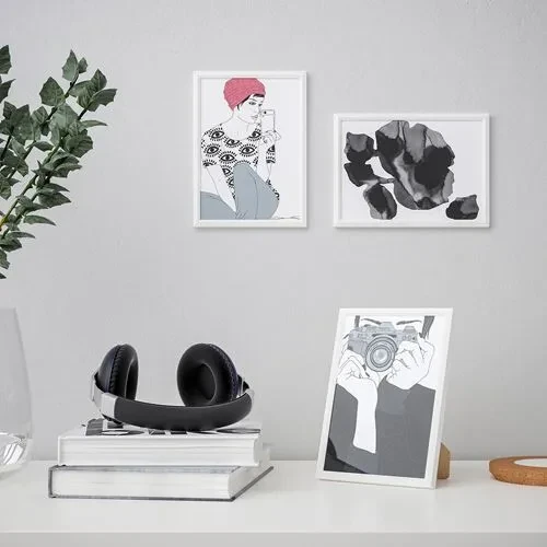 IKEA Yllevad Resim Çerçevesi A5 Beyaz 18x13 Cm - 2