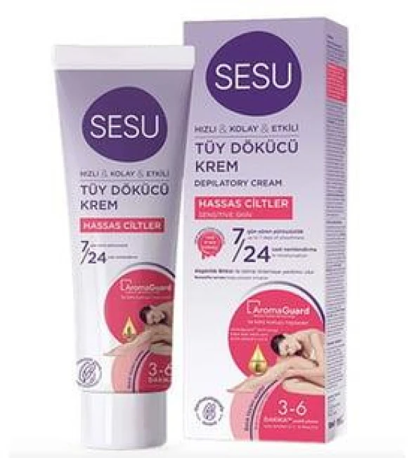 Sesu Tüy Dökücü Krem Hassas Ciltler 100 Ml