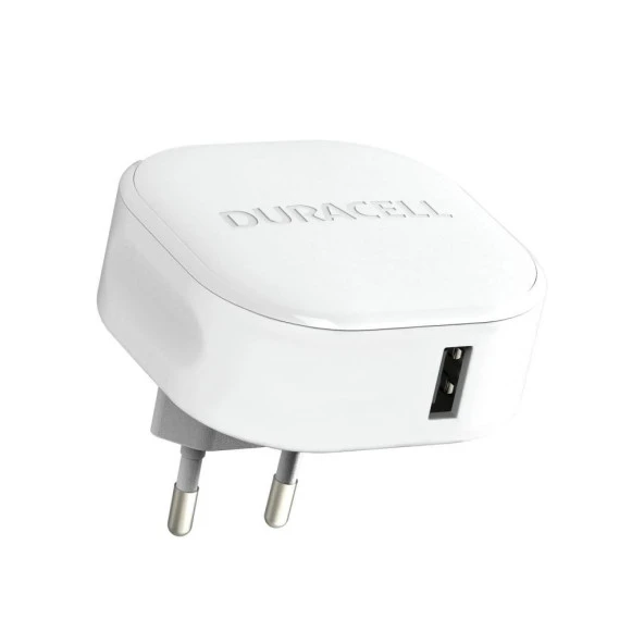 Duracell 12W Telefon / Tablet Şarj Başlığı 1xUSB 5v/2.4A - Beyaz - 2