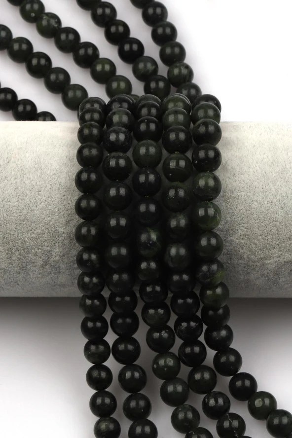 Kanada Yeşim ( AB Kalite ) Doğal Taş Dizi 8 mm Küre Kesim ürün görseli