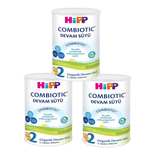 Hipp Organik Combiotic Devam Sütü 2 Numara 350 gr x 3 Adet