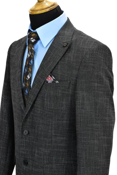 Erkek Kumaş Takım Elbise Çift Yırtmaçlı 777-200 BGL-ST02023 - Resim 11