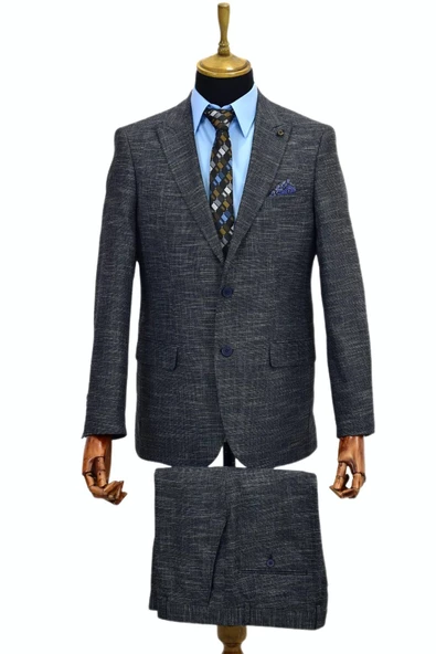 Erkek Kumaş Takım Elbise Çift Yırtmaçlı 777-200 BGL-ST02023 - Resim 2