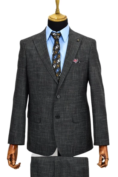 Erkek Kumaş Takım Elbise Çift Yırtmaçlı 777-200 BGL-ST02023 - Resim 5