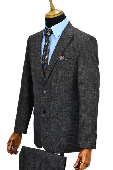 Erkek Kumaş Takım Elbise Çift Yırtmaçlı 777-200 BGL-ST02023 - Resim 7