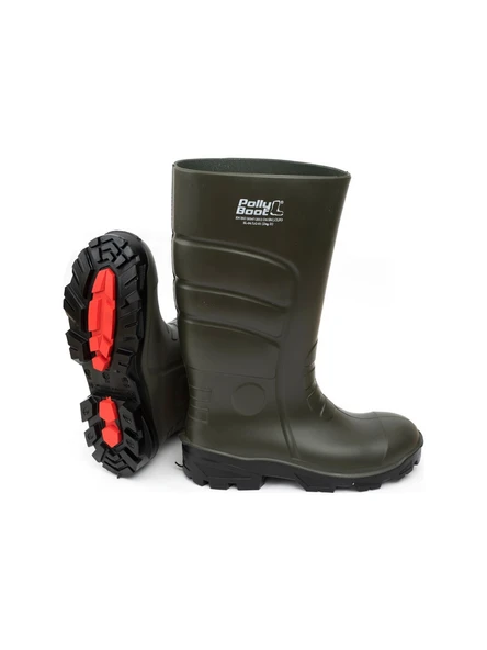 POLLYBOOT K.HAKİ/SİYAH PU ÇİZME NO:47 - 1