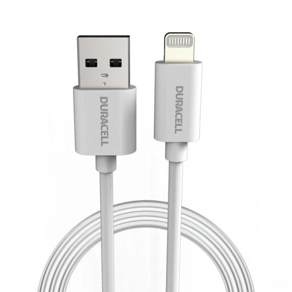 Duracell 2m Lightning to USB-A Şarj Kablosu - Beyaz - 2