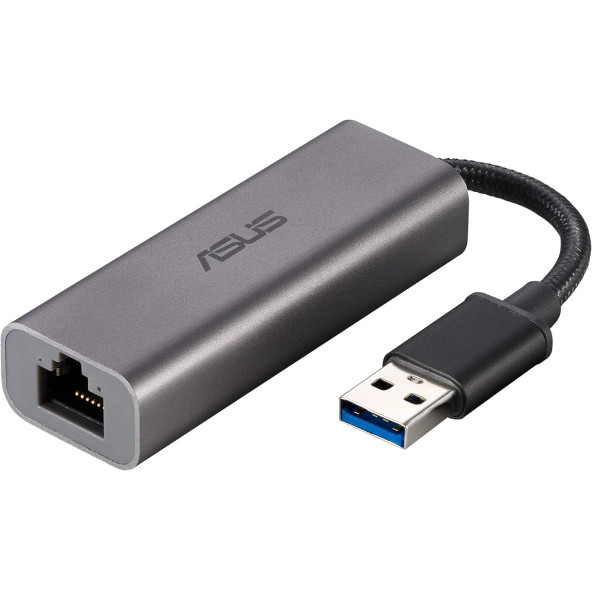 ASUS 2.5G Ethernet USB Adaptörü (USB-C2500) Mac OS, Linux, Windows,  2.5G, 1G,