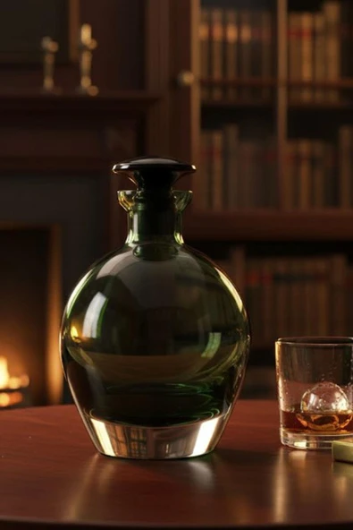 Paşabahçe Denizli Cam El İmalatı Kristal Viski Şişesi 500 cc 22300 ürün görseli 1