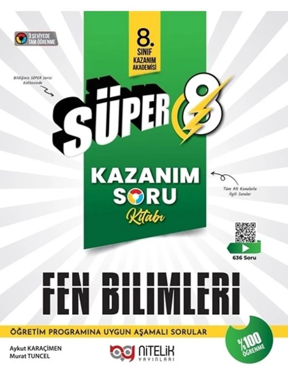 NİTELİK 8.SINIF SÜPER KAZANIM FEN BİLİMLERİ SORUKİTABI