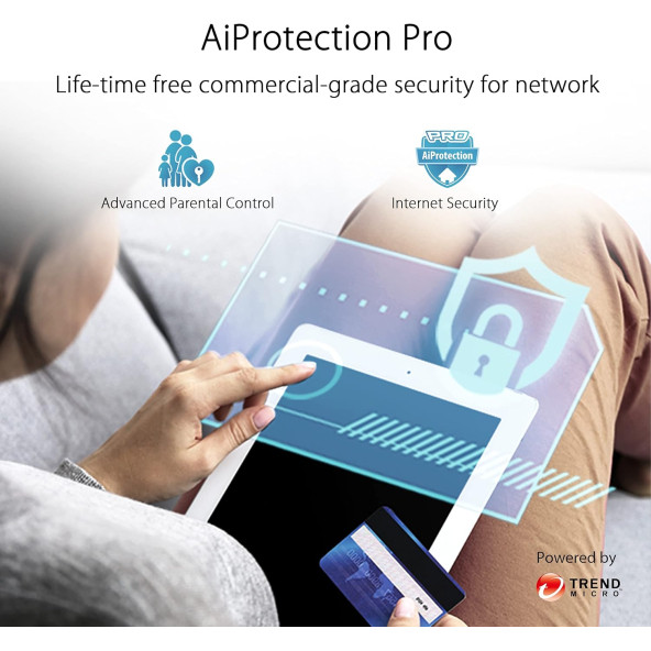 ASUS ZenWiFi ET8 Tüm Ev İçin Üç Bantlı Mesh WiFi 6E Sistemi (ET8 2PK), 5.500 metrekareye - 8