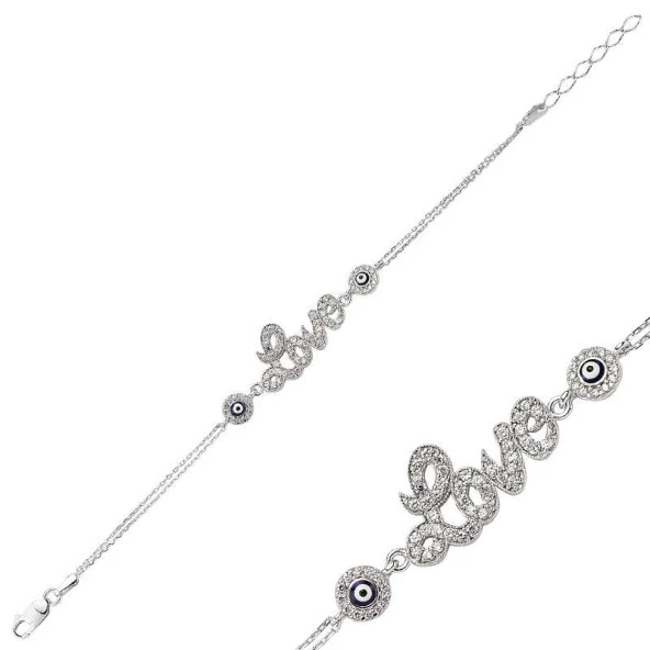 Himarry 925 Ayar Gümüş Love Bileklik
