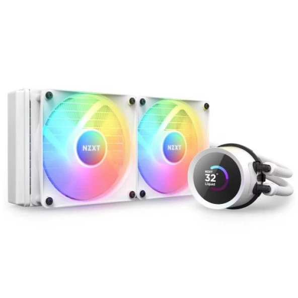 NZXT Kraken 240 RGB RL-KR240-W1 240mm Beyaz İşlemci Sıvı Soğutucu