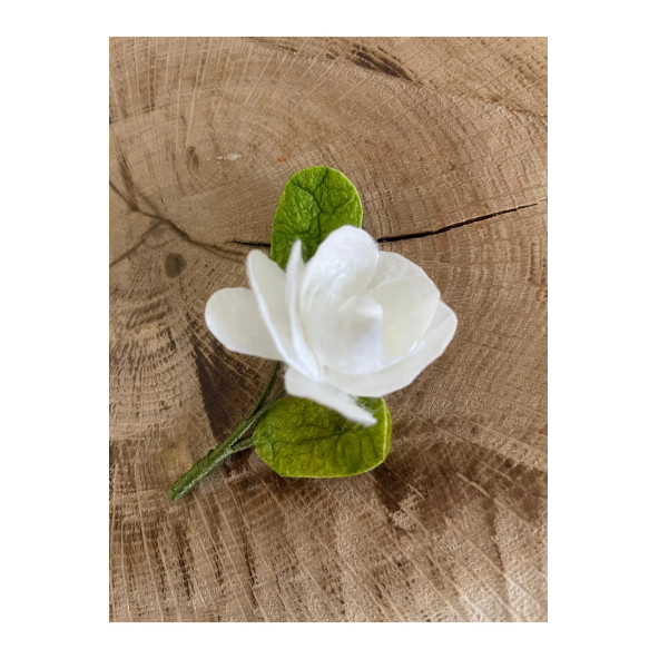 Kıbrıs İşi  İpek Kozasından Broş (Yaka İğnesi) - 2