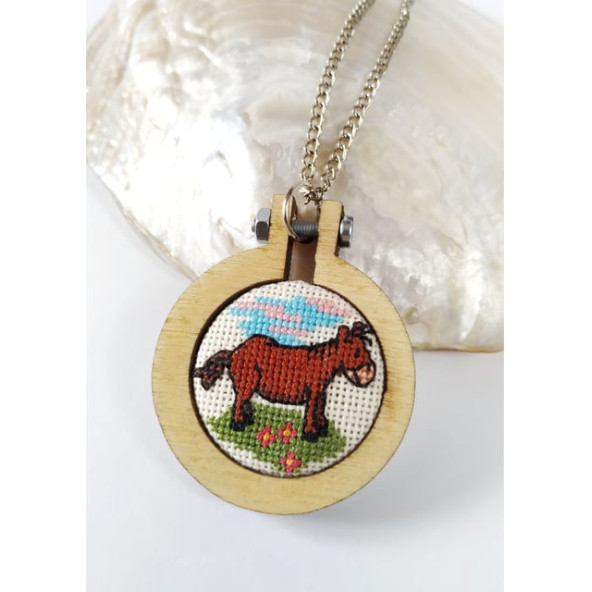 Kıbrıs İşi  Lefkara İşi Kolye - 2