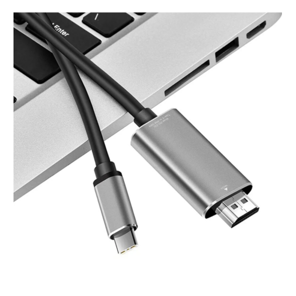 QASUL Type-C to HDMİ 4K Destekli HDTV Projektör 2 Metre  30 Hz Çevirici Görüntü Kablosu - 2