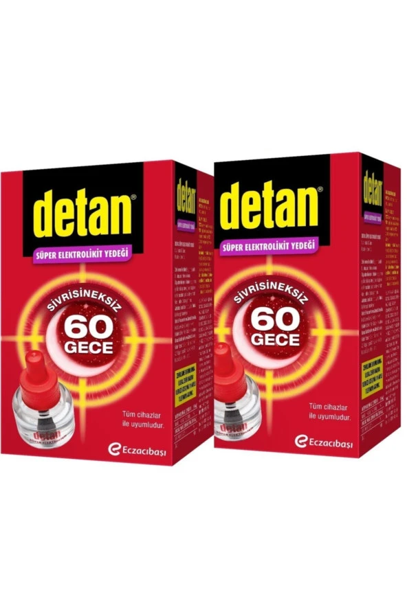 Detan Süper Elektrolikit Yedek 60 Gece x 2 Adet