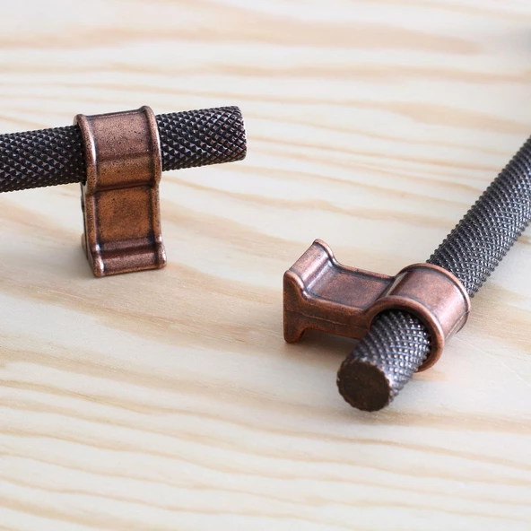 Hisar Eskitme Antik Bakır Metal 224 mm-22.4 cm Mobilya Mutfak Çekmece Dolap Kulpu Kulbu Kulpları - 2