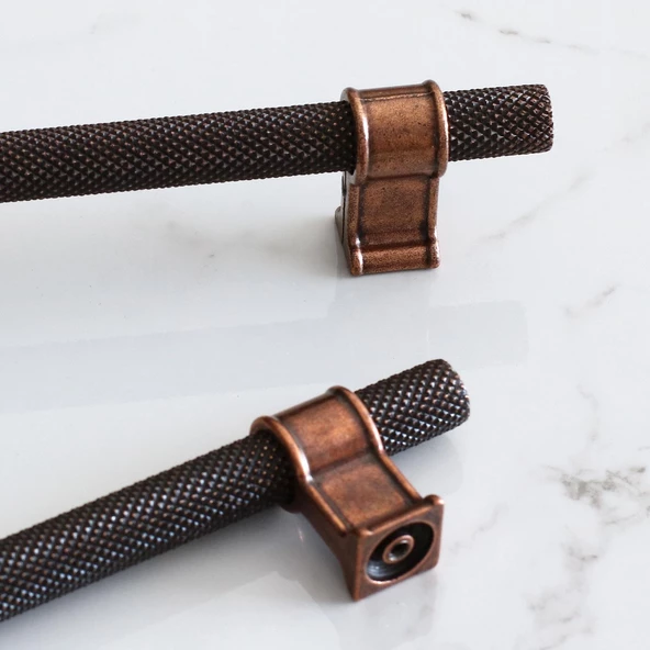 Hisar Eskitme Antik Bakır Metal 224 mm-22.4 cm Mobilya Mutfak Çekmece Dolap Kulpu Kulbu Kulpları - 7