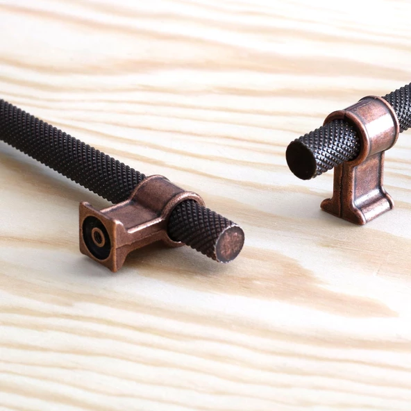 Hisar Eskitme Antik Bakır Metal 224 mm-22.4 cm Mobilya Mutfak Çekmece Dolap Kulpu Kulbu Kulpları - 5