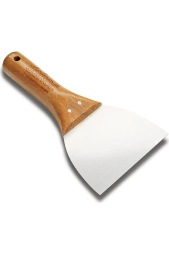 Dekor 004 Macun Ispatulası Ahşap Saplı 10 Cm.