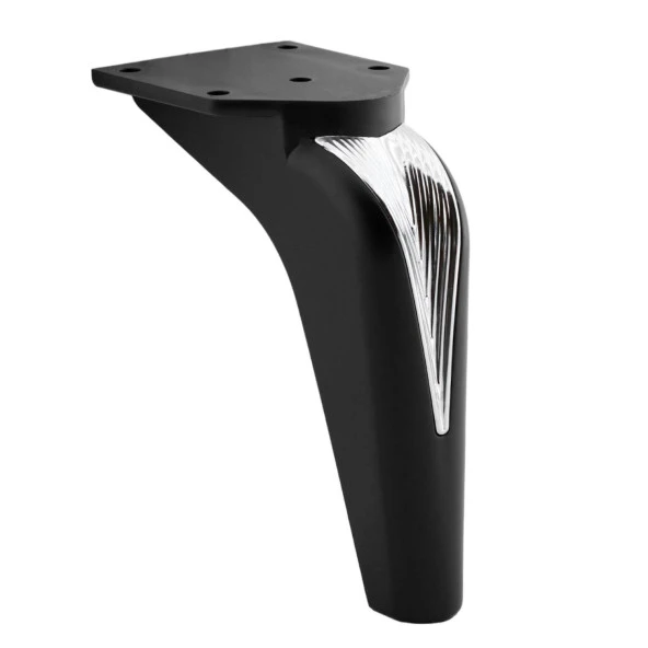 Mobilya Yükseltci Kanepe Sehpa TV Ünitesi Koltuk Ayağı Baza Ayakları Siyah Krom 16 cm - Resim 5