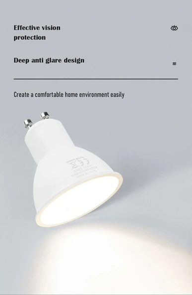 7W GU10 LED AMPUL - Resim 4