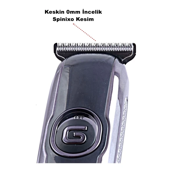 Rf-605 Profesyonel Saç & Sakal Ense Kesme Makinesi - Resim 2