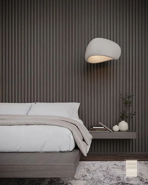 Kaya Beton Tekli Sarkıt Avize Beton E27 Bohem Avize - Resim 8