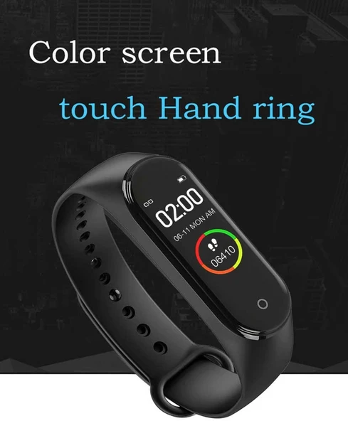M4 Akıllı Saat Bileklik Kalp Hızı Kan Basıncı Nabız Pedometre Smart Watch - 4