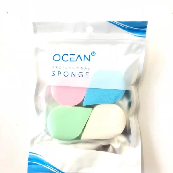 4'lü Damla Şeklinde Makyaj Süngeri ürün görseli