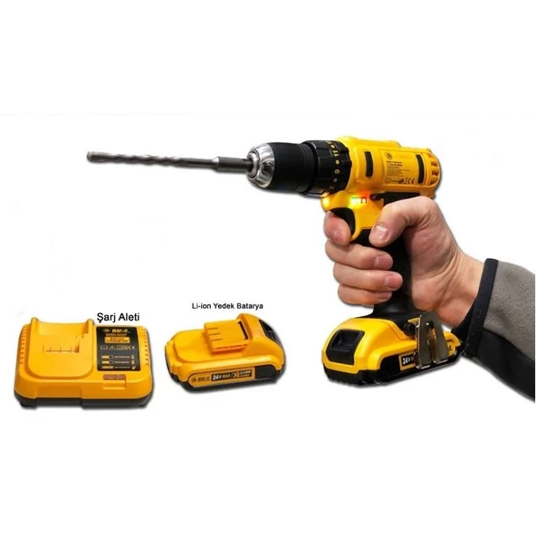 Çift Akülü Matkap Vidalama Seti ürün görseli