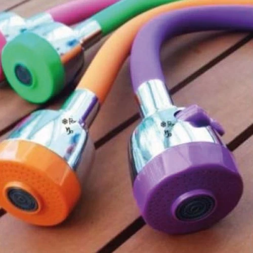 Renkli Oynar Başlıklı Silikonlu Musluk Başlığı Kubar Su Tasarruflu Musluk Başlığı - Resim 4