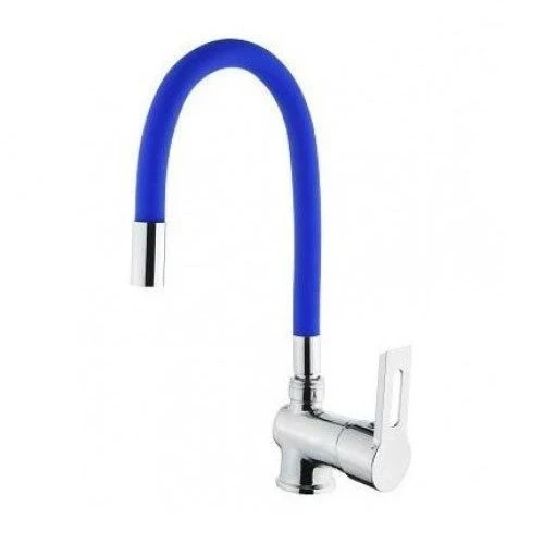 Esnek Kıvrılabilir Renkli Silikon Oynar Başlıklı Musluk Bataryası Başlığı Kubar - Resim 3