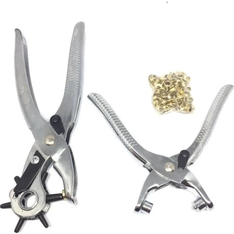 İkili Kemer Delme Ve Perçin Atma Pensesi Takımı (yedekli) - Resim 4