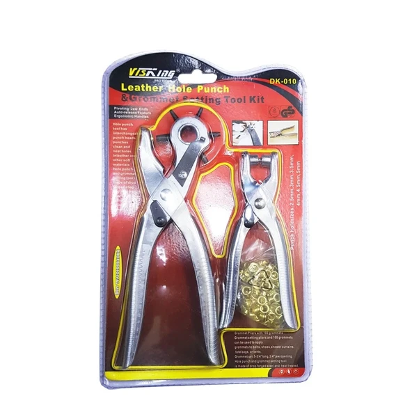 İkili Kemer Delme Ve Perçin Atma Pensesi Takımı (yedekli) - Resim 2