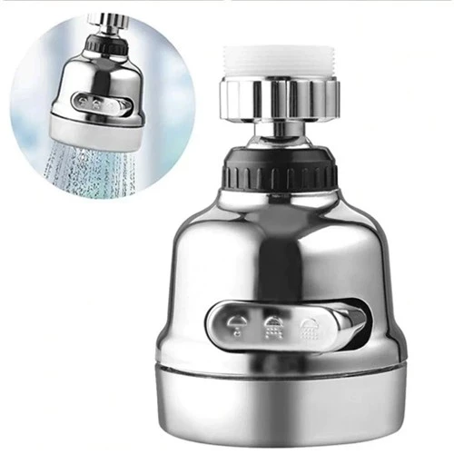 3 Fonksiyonlu Krom Kaplama Oynar Musluk Başlığı ürün görseli