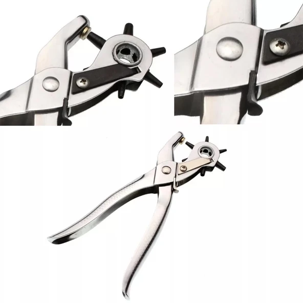 İkili Kemer Delme Ve Perçin Atma Pensesi Takımı (yedekli) ürün görseli 1