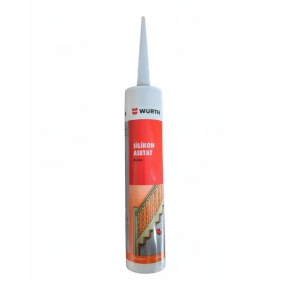 Würth Silikon Asetat Beyaz 310 Ml