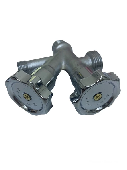 Dual Çiftli Çatallı Çamaşır Makinesi Ara Taharet Musluk Ara Musluk - 4