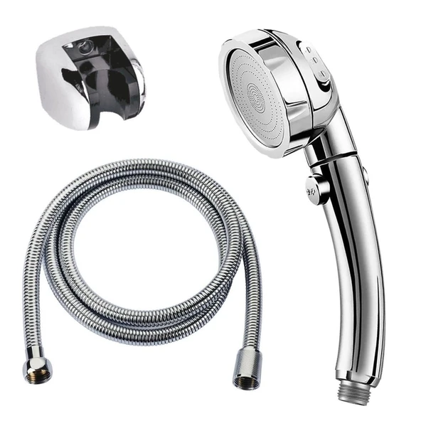 Su Tasarruflu Duş Başlığı Aç Kapa Özellikli 3 Kademeli Su Akış Ayar Fonksiyonu ürün görseli 1