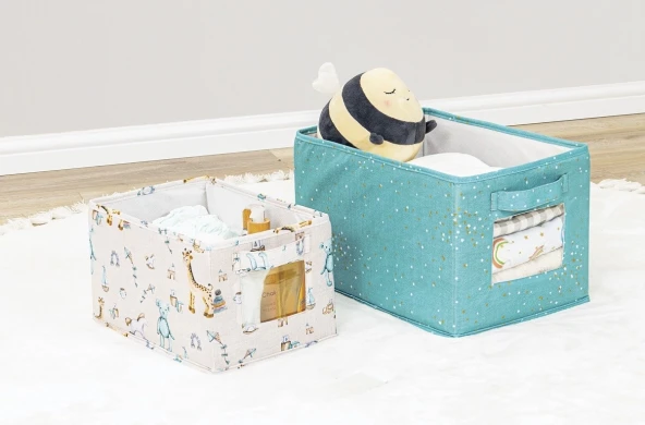 Baby 2'li Pencereli Düzenleyici Çok Amaçlı Organizer Kutu (yeşil) ürün görseli