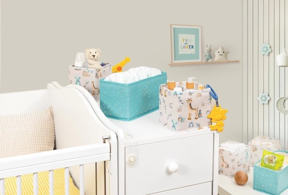 Baby 3'lü Kullanışlı Çekmece Düzenleyici Çok Amaçlı Organizer Kutu (yeşil) ürün görseli