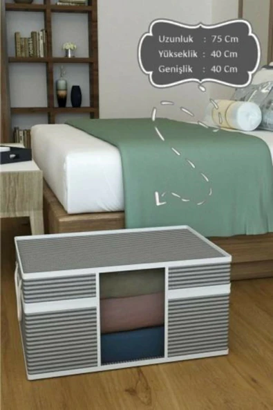 Mega Boy Pencereli Hurç Çok Amaçlı Düzenleyici Saklama Kutusu 40x40x75 Cm 0256 ürün görseli