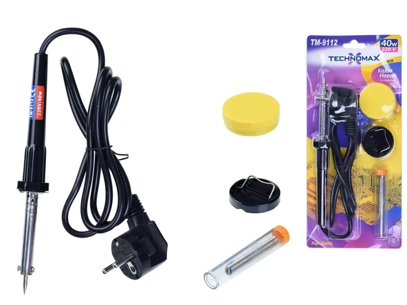 40w Pasta Ve Lehim Telli Havya Seti Tm-9112 ürün görseli